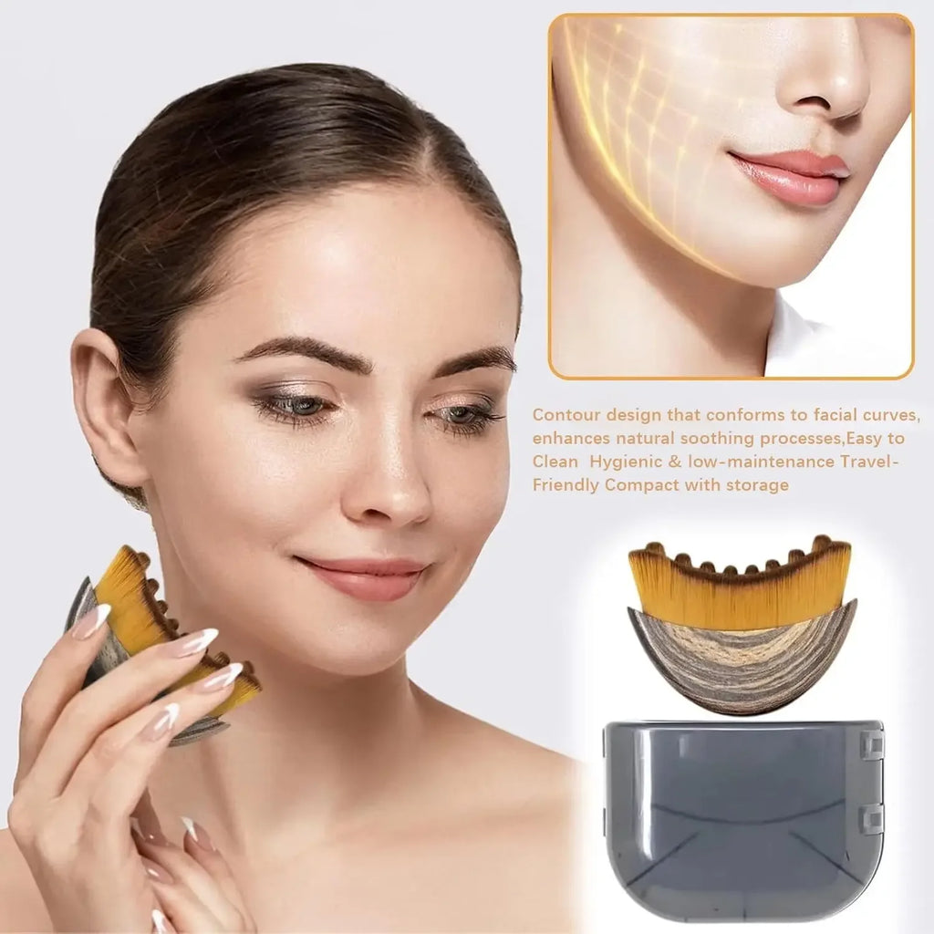Cepillo Facial Contorno y Drenaje Linfático – Masajeador Mandíbula y Pómulos