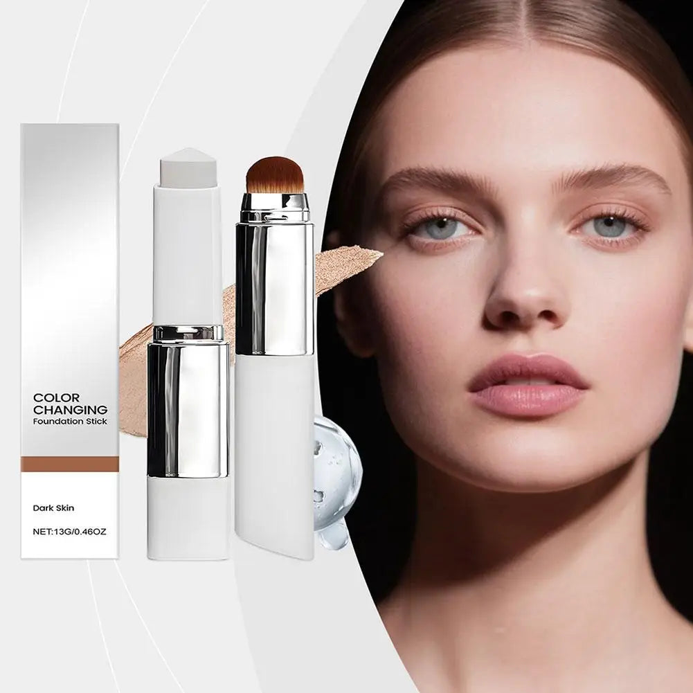 Base de Maquillaje 2 en 1 con Cambio de Color – Cobertura Perfecta y Duradera