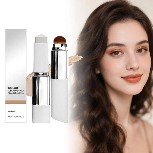 Base de Maquillaje 2 en 1 con Cambio de Color – Cobertura Perfecta y Duradera