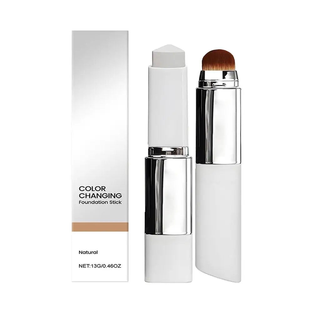 Base de Maquillaje 2 en 1 con Cambio de Color – Cobertura Perfecta y Duradera