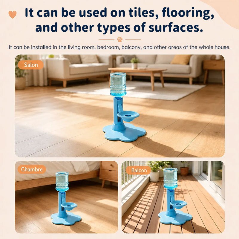 Gravity Cat Water Dispenser, No Electricity, Filter-Free, Adjustable Height Pet Fountain for Cats & Small Dogs - Artículos HE