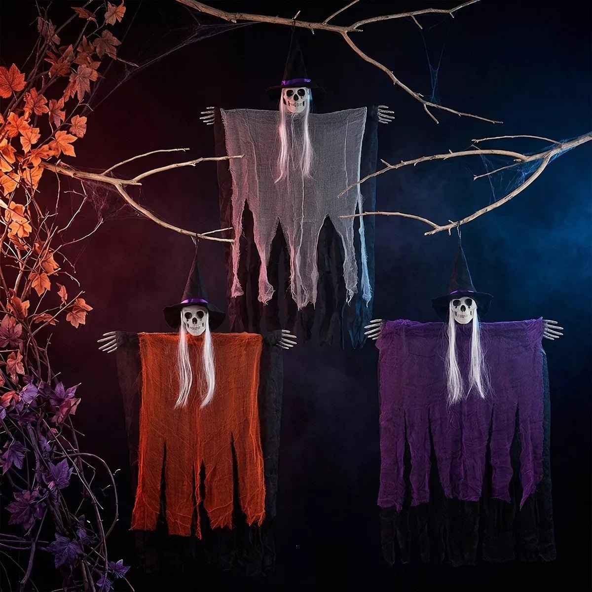 Halloween Skeleton Hanging Ghost Hanging Decorative Ornament - Artículos HE