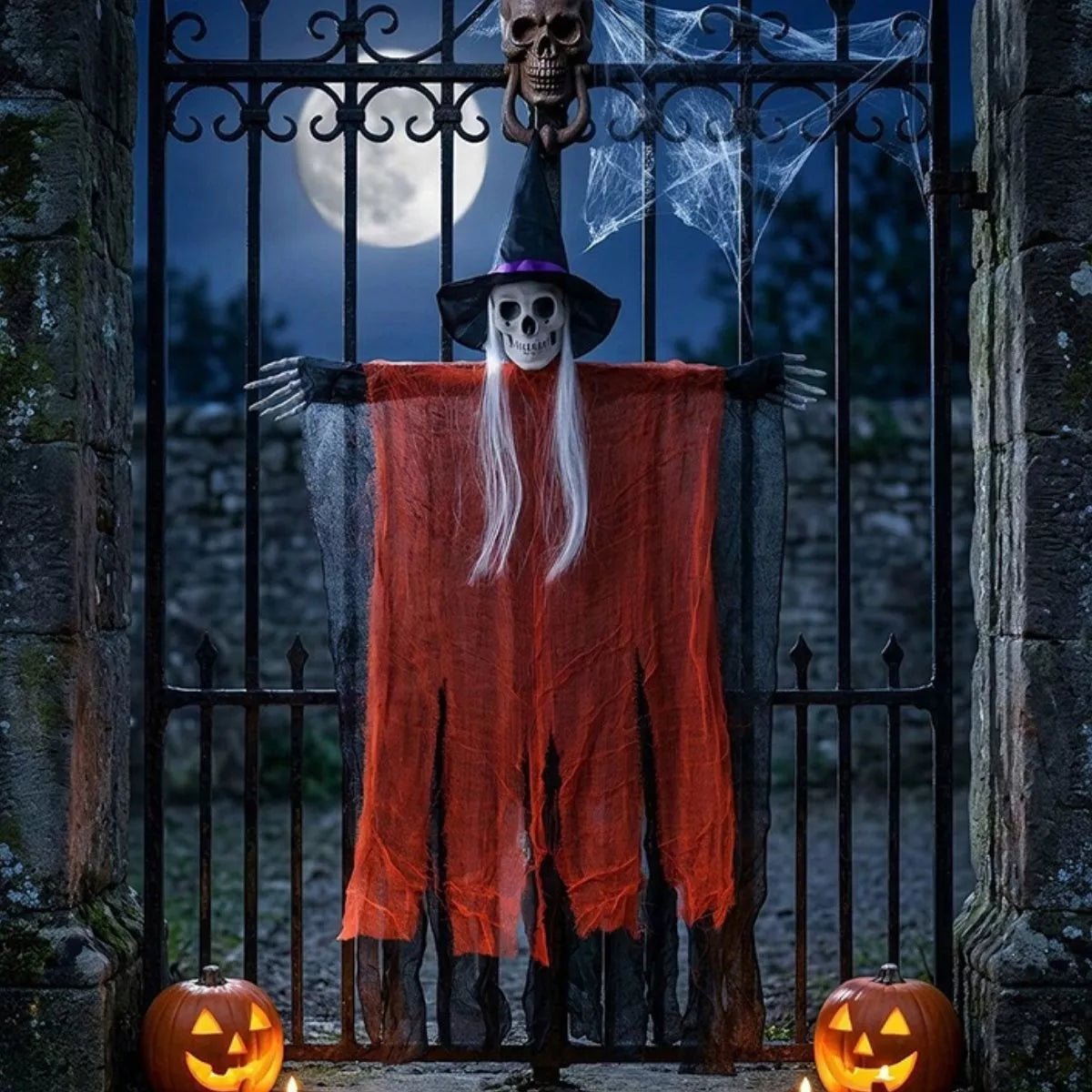 Halloween Skeleton Hanging Ghost Hanging Decorative Ornament - Artículos HE