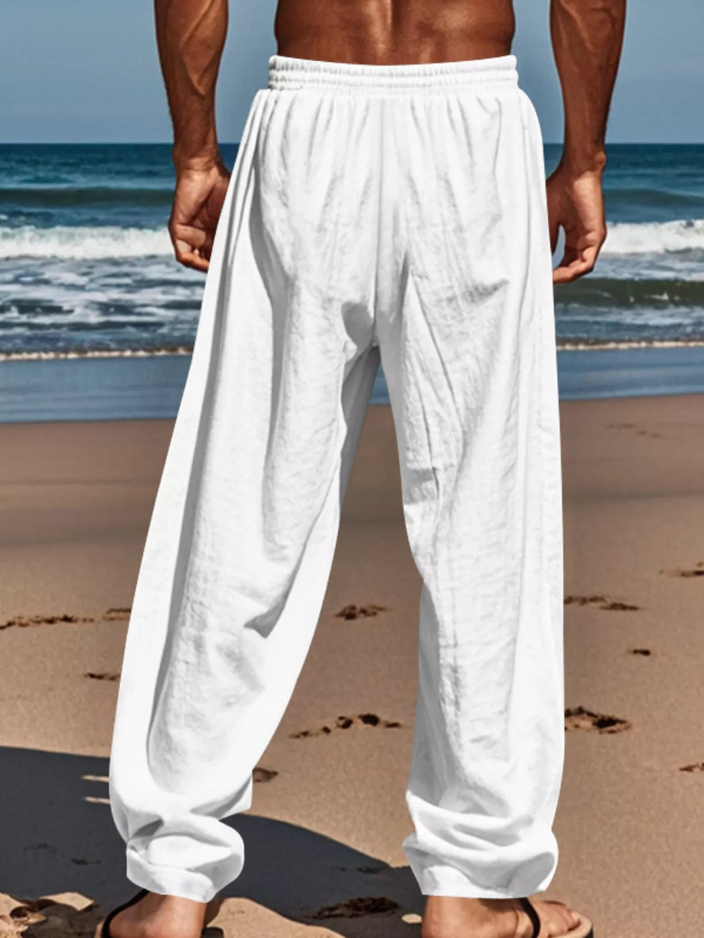 Men's Full Size Drawstring Wide Leg Pants Plus Size - Artículos HE