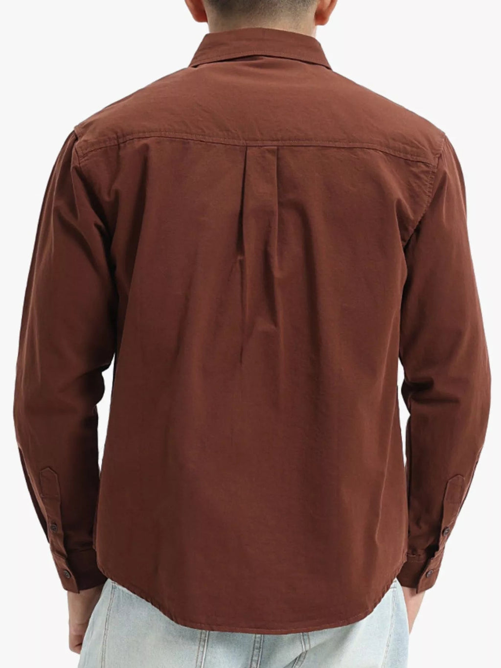 Men's Plus Size Long Sleeve Button-Down Shirt - Artículos HE
