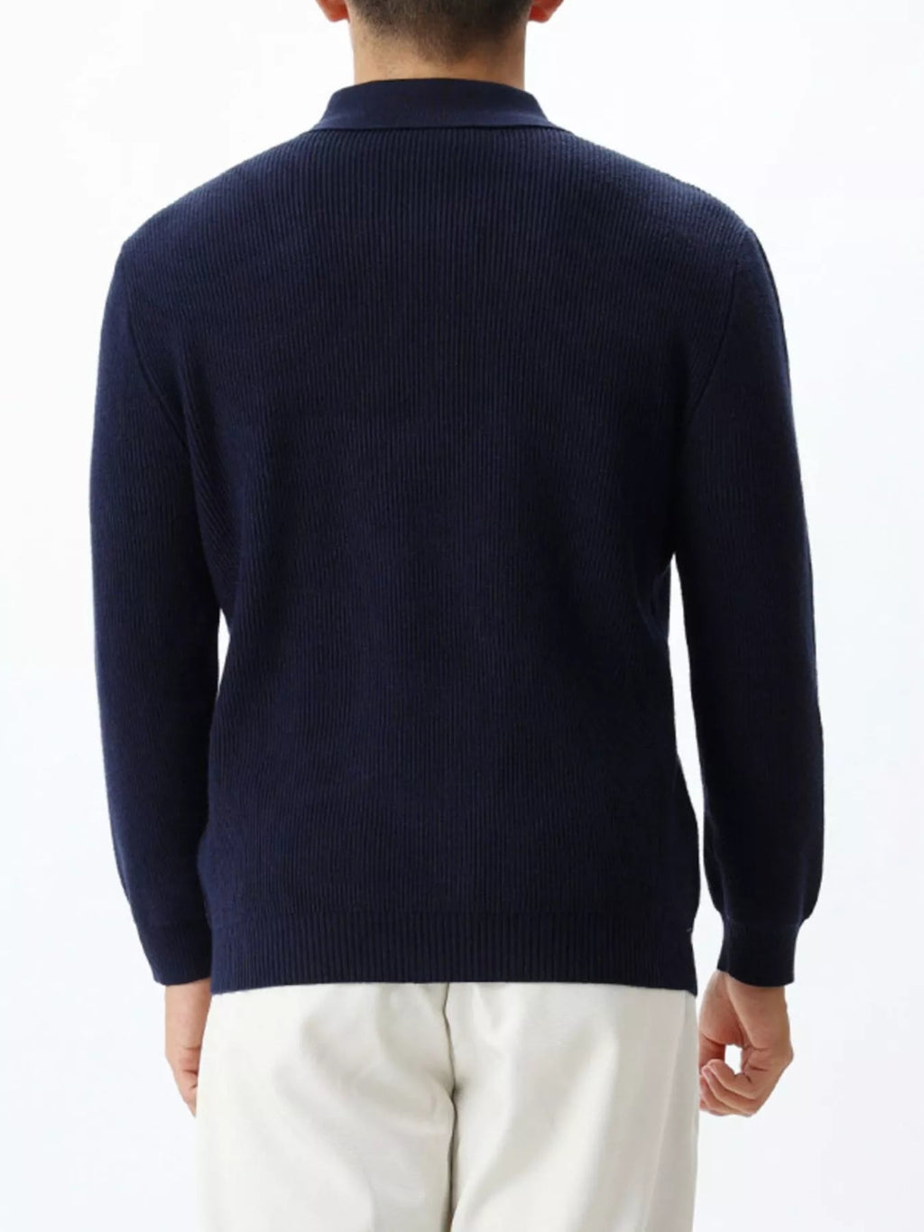 Men's Plus Size Ribbed Knit Quarter-Zip Sweater - Artículos HE