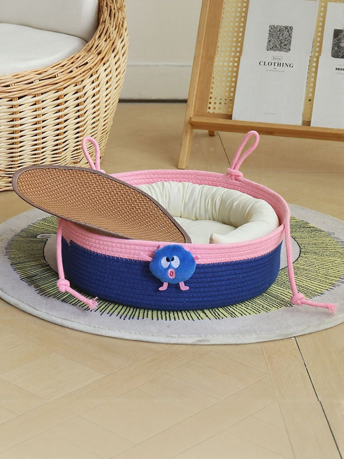 Nido tejido bicolor para mascotas - Artículos HE