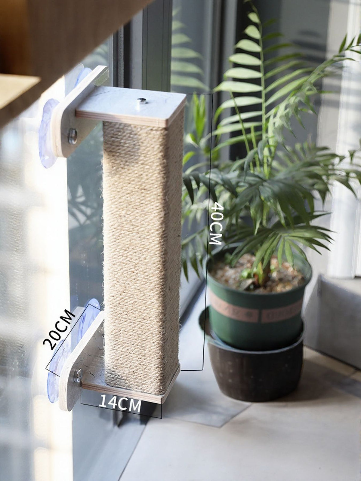 Rascador para gatos con ventosa para ventana - Artículos HE